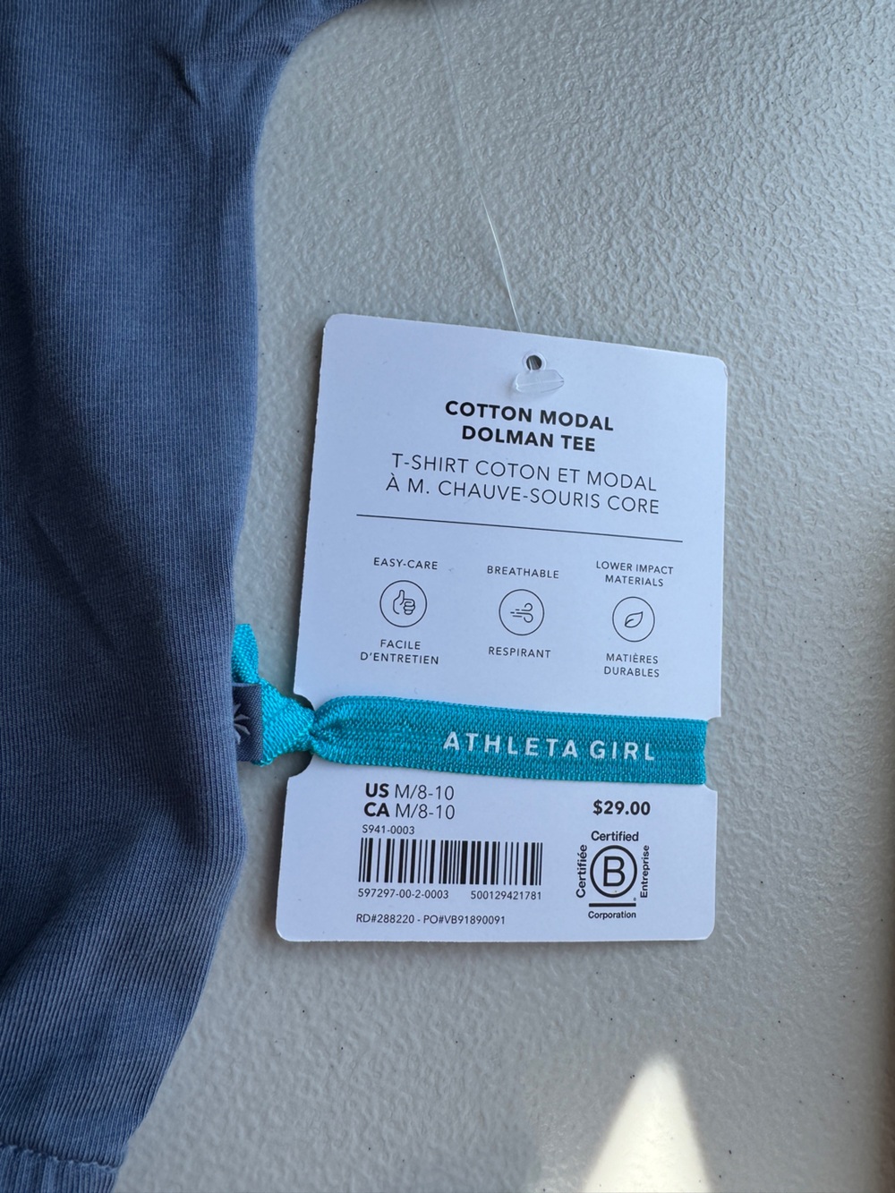 Athleta Girl Right Moves Dolman Tee. cropped athletic top bundle size 8/10 - Picture 9 of 10